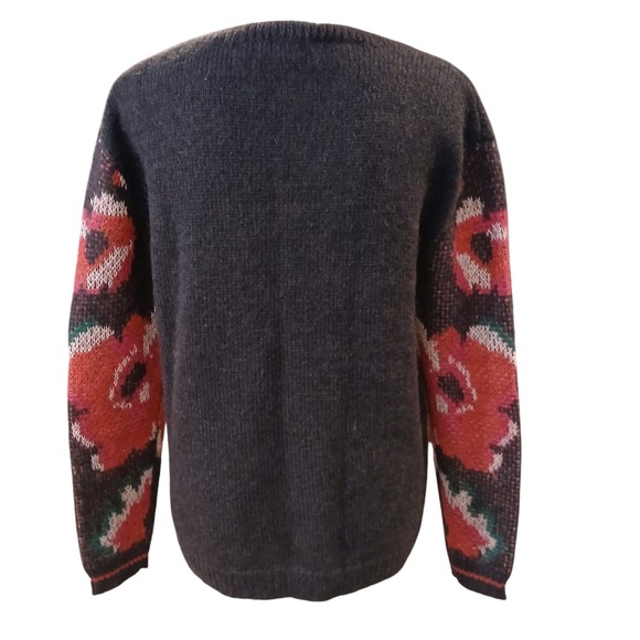Sundance Knit Sweater Floral Sleeve Detail Women's Size Small - Picture 4 of 10